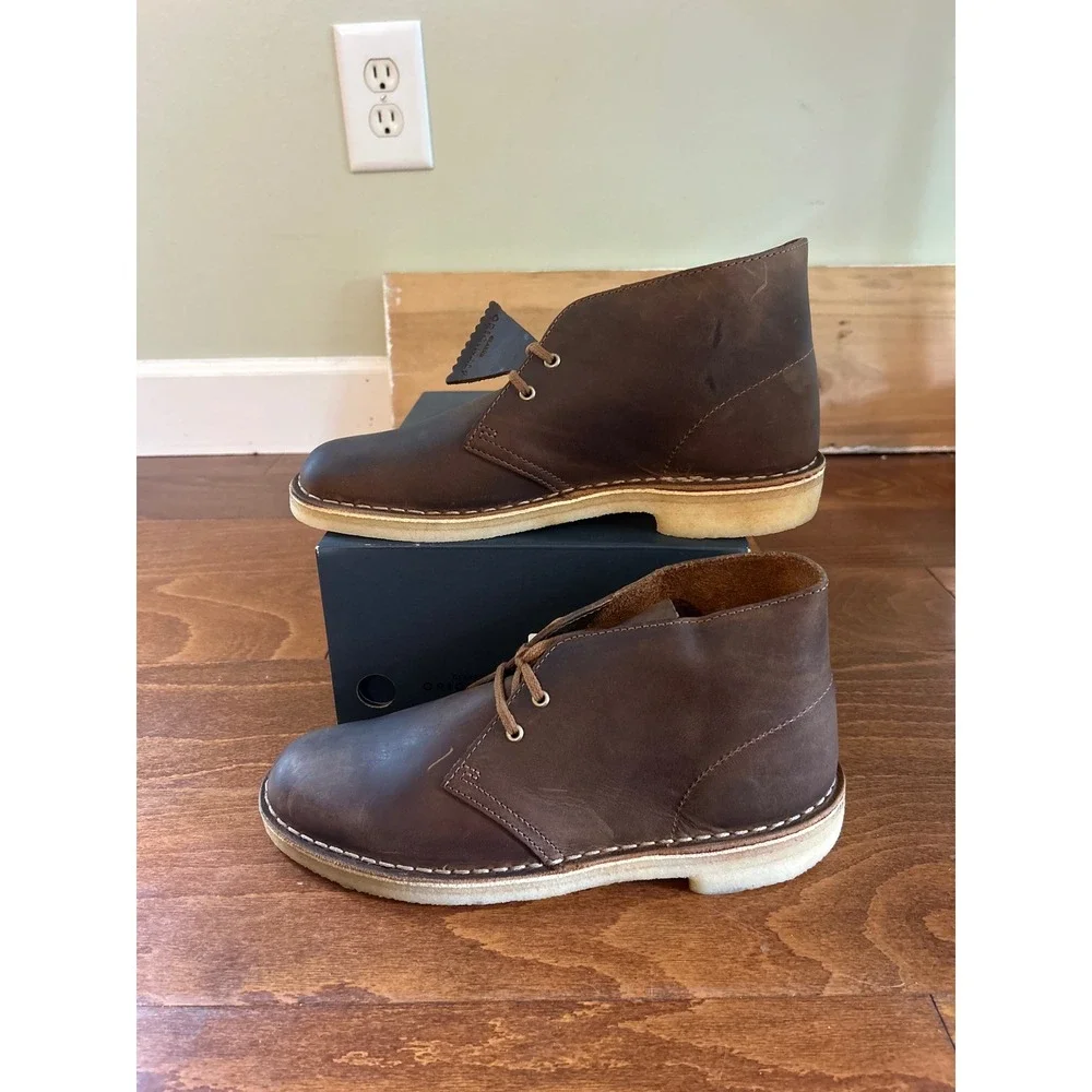 Clarks Originals Desert Boot Beeswax Leather Chukka Mens 7.5 M‎ NEW
